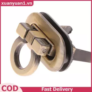 XUAN Kim Loại Khóa Xoay Lo Hình Bầu Dục Kim Loại Khóa Xoắn Lo Cho DIY Túi Xách Thủ Công Túi Ví Túi Phần Cứng Túi Phụ Kiện VN