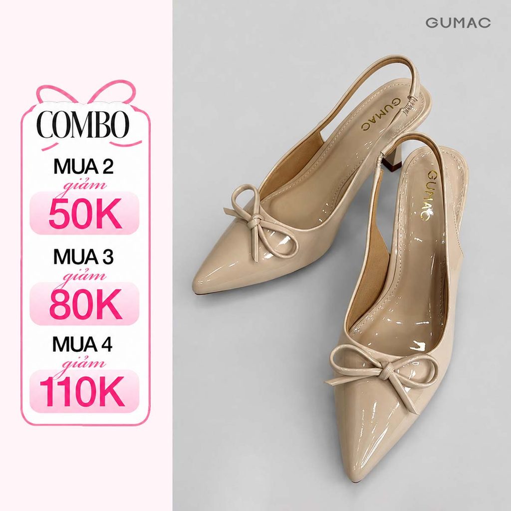 Giày Cao Gót Mũi Nhọn Thời Trang GUMAC GF11038