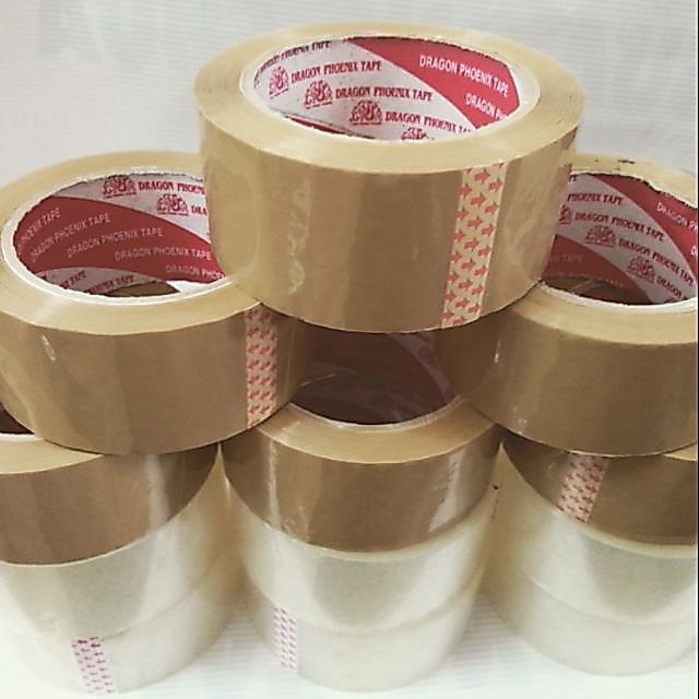 Băng keo 100y, nặng 200g màng 50micro x lõi 4 ly x 200g