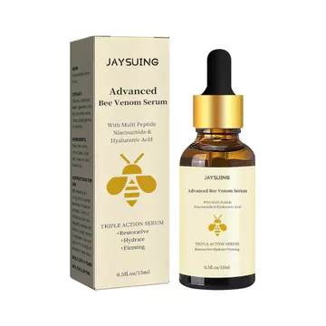 Advanced Bee Venom Serum, Serum dưỡng da mặt chống lão hóa, Serum mặt giúp tinh chỉnh nếp nhăn & nếp nhăn, tinh chất dưỡng ẩm cho da mặt BISQ