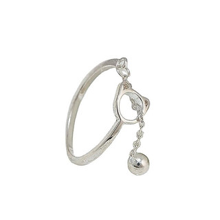 [FreeShip]Nhẫn Bạc Ý 925 Chuông Mèo