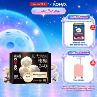 Gói/ Lốc 4 Gói Băng Vệ Sinh Kotex Stylista Mặt Bông Cotton Siêu Mỏng Cánh Sưởi Năng 1620 giờ 16 miếng/gói