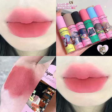 Mèo Bùn Son Môi Cappuvini Cappuvini Men Sữa Kem Sương Mù Cao Giá Rẻ Sinh Viên Mềm Bóng Kem Môi Matte Lip