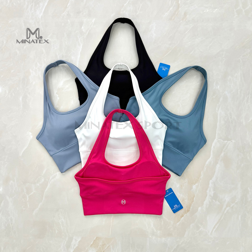 Áo bra yếm tập gym yoga ôm siết eo mút liền áo MIMITEX-B13 form vải đứng dày dặn, may đẹp chắc chắn tôn dáng lưng eo.