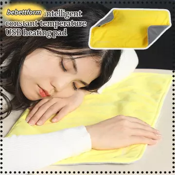 Thảm sưởi ấm BEBETTKISS 50 * 30CM, Chăn sưởi ấm điện 10W sưởi ấm nhanh, Chăn giữ nhiệt mùa đông Tấm sưởi ấm thú cưng USB có thể giặt được tại nhà
