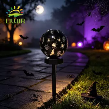 Đèn lồng sàn hình cầu năng lượng mặt trời LIUJIR, Đèn đường quả cầu IP chống nước quả cầu năng lượng mặt trời chống nước, Đèn cọc mặt đất chống nước Đèn cắm mặt đất năng lượng mặt trời ngoài trời chạy