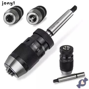 Máy khoan không cần chìa khóa THUY, Kích thước 5 / 8 Inch Công suất 1-16mm Máy khoan tự thắt chặt, Máy khoan mini MT2 bền bỉ 45 # Chất liệu thép Máy khoan tiện tự thắt chặt cho máy khoan