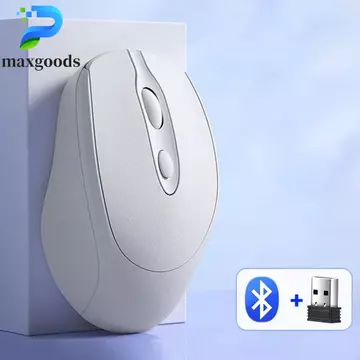 Chuột không dây MAXGOODS Macaron, Chuột không dây công thái học có thể sạc lại 2.4Ghz + BT5.0, Chuột chơi game Chuột không dây Morandi di động tiện lợi Văn phòng / Nhà