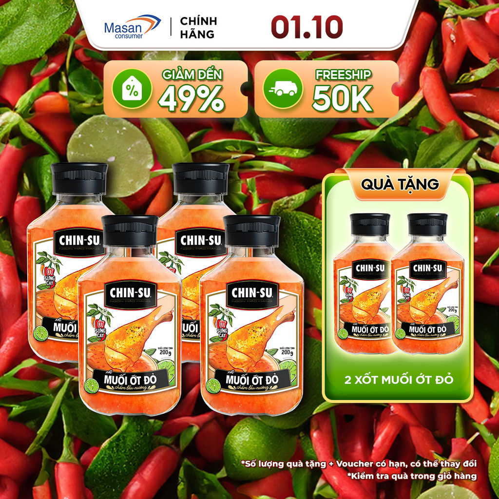 Combo 4 Xốt Muối Ớt Đỏ (Cùng Vị)