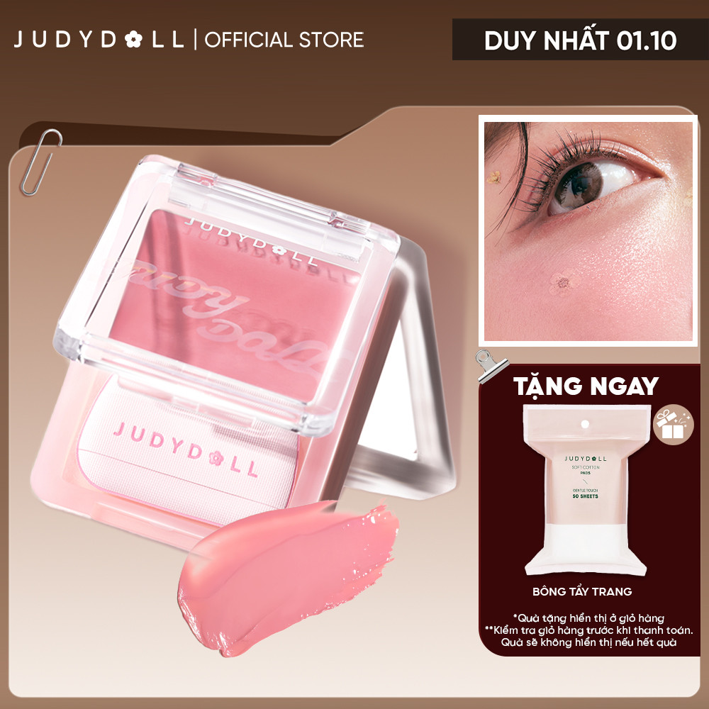 Má Hồng Kem JUDYDOLL Glow Blush Balm Căng bóng Không vỡ nền Tự nhiên Lâu trôi 3g