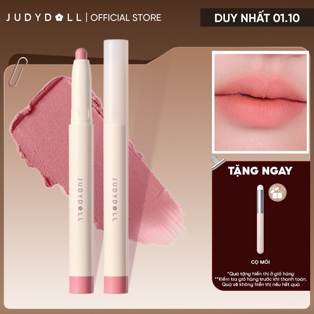 [MỚI] Chì kẻ viền môi JUDYDOLL Soft Matte Lip Pencil Che thâm môi Định hình môi dày Mịn mờ lì Lâu trôi 1,25g