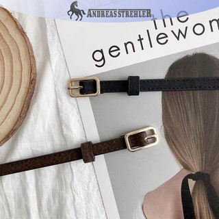 Onetimingfine Retro Pháp Thắt Lưng Da Nữ Unisex Thắt Lưng Khóa Thắt Lưng Nữ Quần Jean Thắt Lưng Nam Thắt Lưng Mỏng Thắt Lưng VN
