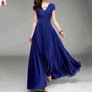 Váy voan cổ chữ V dành cho nữ, phù hợp dạ hội vàwear every day outdoor attire