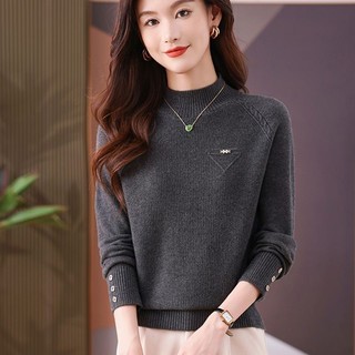 Dệt Kim Tay Dài Cổ Cao Rời Cho Nữ, Phong Cách Hàn Quốc, Perfect cho Thu Đông