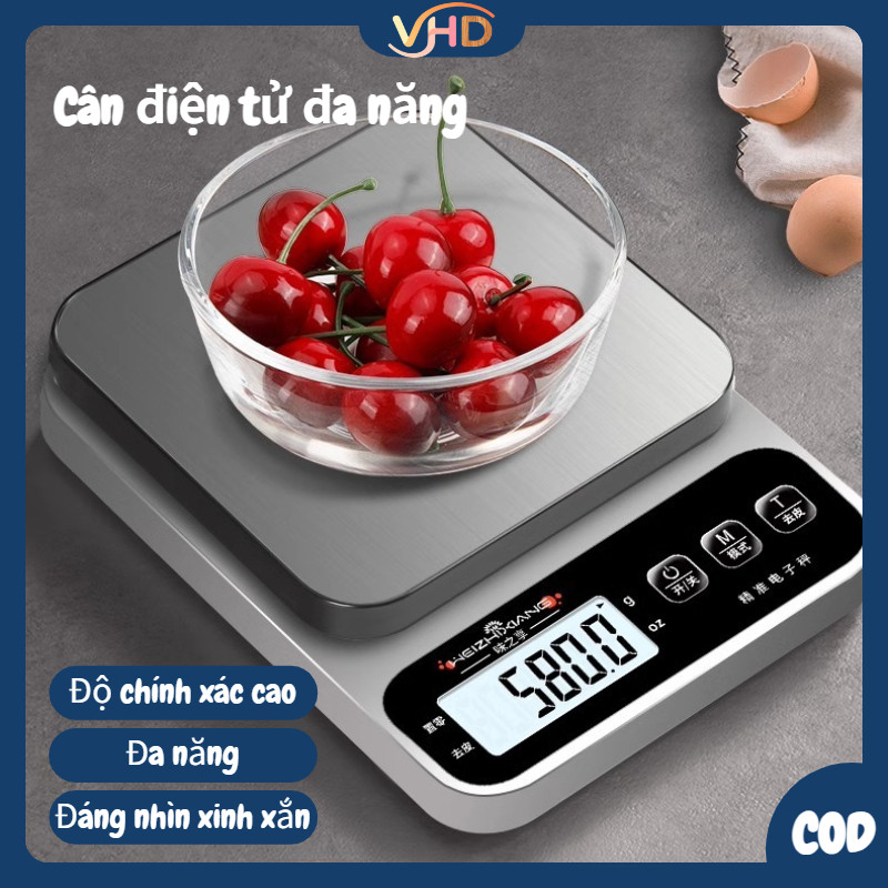 Cân điện tử nhà bếp độ chính xác cao, cân điện tử gia dụng nhỏ, nướng bánh/dược liệu/trang sức, v.v.