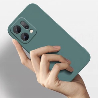 Ốp Điện Thoại Silicon Lỏng Vuông Cho OPPO Reno 14 Pro 14F A6 A5 Pro A5i Màu Trơn Mềm Chống Sốc Ốp Lưng Silicon