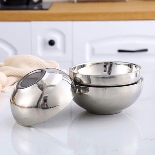 Tô, chén chất liệu inox, 2 lớp cách nhiệt, nhiều kích thước - tiện dụng, siêu bền