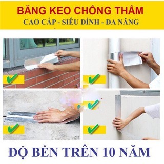 [ 5m/cuộn ] Băng keo chống thấm, siêu dính, chịu nhiệt