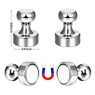 【vạn】Nam Châm Núm Inox Dính Bảng Gắn Tủ Lạnh Treo Đồ Nhà Bếp Văn Phòng Nhà Xưởng Gọn Gàng