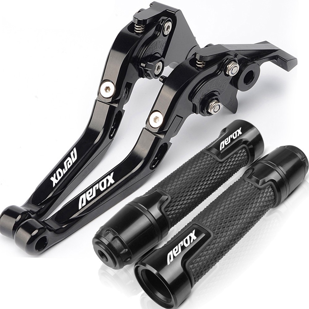 Dành Cho Xe YAMAHA Aerox 155 NVX 155 V1 V2 V3 2017-2025 Sửa Đổi Hợp Kim Nhôm CNC Chất Lượng Cao 6 Tầng Có Thể Điều Chỉnh Có Thể Gập Lại Cần Phanh Ly Hợp Đòn Bẩy Có Tay Cầm Bộ Keo