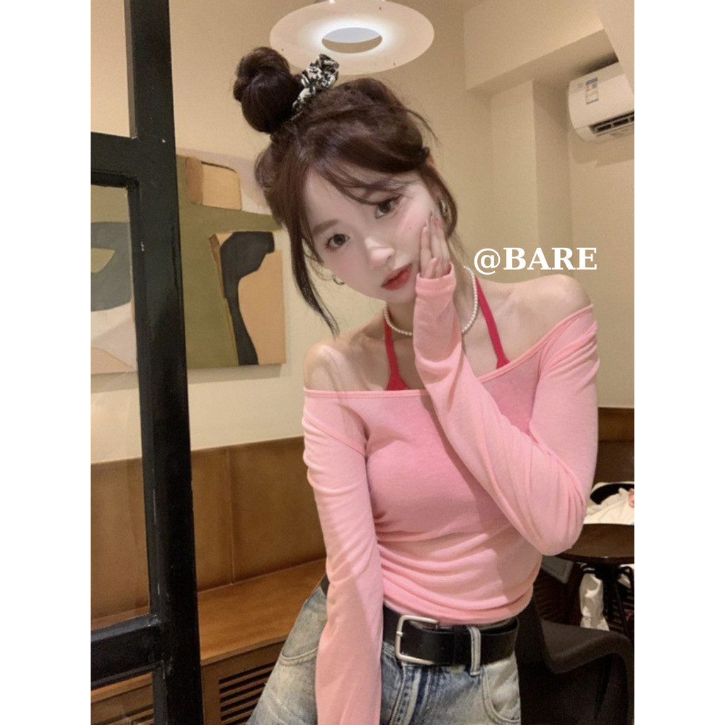 SET Áo Thun Giấy Dài Tay Xuyên Thấu Kèm Áo Bra, Áo Kiểu Nữ Gợi Cảm Đi Biển Hot Trend_SET010