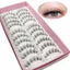 AFTEROF 10 Đôi Lông Mi, Lông Mi Giả Chồn Tự Nhiên, Khối Lượng Handmade Wispy Lông Mi Giả Trang Điểm Nối Mi