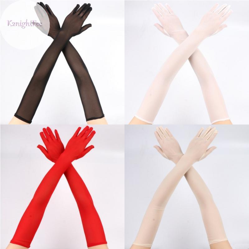 Găng Tay Lưới Ren Mỏng Trong Suất cho Nam Nữ - Thoáng Khí và Co Dãn, Phù Hợp Cho Cosplay và Trình Diễu Sân Khấu