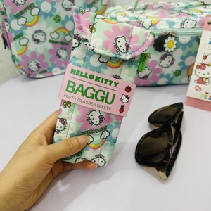Hộp đựng kính râm từ tính lót sang trọng Hello Kitty - Túi đựng bảo vệ dễ thương cho kính & kính chống nắng