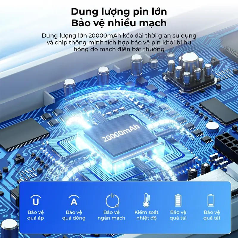 GOOJODOQ  PD35W Power Bank 20000mAh Màn hình kỹ thuật số LED cho iPhone iPad Mini Powerbank Sạc nhanh | BigBuy360 - bigbuy360.vn