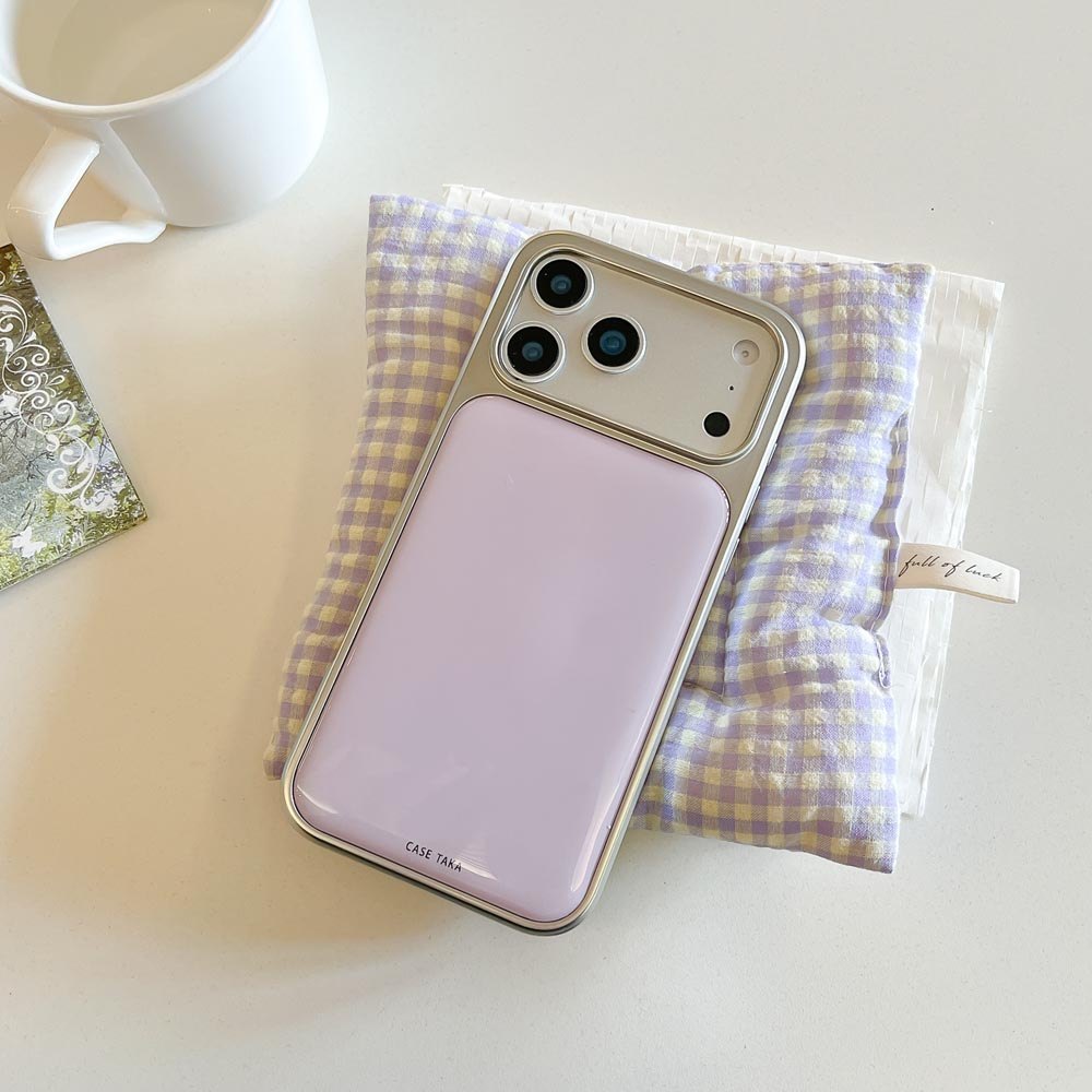 Ốp lưng cứng Tương thích với iPhone 13 14 14Pro 14ProMax 15 15Pro 15ProMax 16 16Pro 16ProMax 17 17Pro 17ProMax Ốp họa tiết hoa oải hương