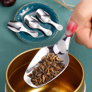 Muỗng cà phê tay cầm ngắn bằng thép không gỉ 304 / Dụng cụ nấu ăn nhà bếp / Cửa hàng cà phê tinh tế
