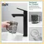 Cốc đựng bàn chải đánh răng trong suốt B & N bằng nhựa có tay cầm thoải mái Giá đỡ dung tích lớn để lưu trữ phòng tắm gia đình.