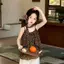 Nữ (90-140) Mùa hè Phong cách mới Phiên bản Hàn Quốc Váy in họa tiết da báo Voan Cô gái ngọt ngào Phong cách kỳ nghỉ