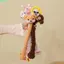 Mặt dây chuyền túi đựng chó QEARY, 40CM Thiết kế ngộ nghĩnh Gà cổ dài Móc khóa sang trọng, Sang trọng Phong cách dễ thương Màu trắng Sáng tạo Thỏ sang trọng Túi mặt dây chuyền trang trí quyến rũ