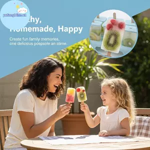 Pufangbliss Khuôn Làm Đá Thực Phẩm Không Dính Dễ Dàng Phát Hành Popsicle Maker Cho Trẻ Em Sữa Chua Tự Chế Trái Cây Kem VN