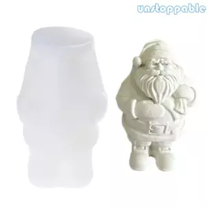 Unstop * Ông Già Noel Khuôn Silicon Nhựa Dính Khuôn Thơm DIY Trang Trí Giáng Sinh Dụng Cụ Làm Đồ Trang Trí Để Làm