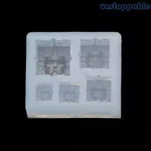 Unstop * Khuôn Nhựa Silicon DIY Xmas Hộp Đúc Khuôn Thủ Công DIY Khuôn 3D Cho Nghệ Thuật Thủ Công Làm Đồ Chơi Thủ Công Cho Childre