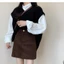 Mùa Thu Mới Retro Co Giãn Eo Cotton Nguyên Chất Chữ A Midi Corduroy Váy Nữ Hàng Ngày Dạo Phố Váy Mini Cho Nữ