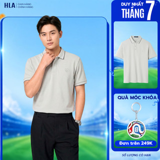 [HỎA TỐC 4H] Áo Thun Polo HLA Phối Bo Thun Thanh Lịch - Chất Vải Cotton Mềm Mịn, Thấm Hút Mồ Hôi, Thiết Kế Basic