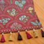 Thai| Người chạy bàn cổ điển, Người chạy bàn hoa Jacquard có viền tua rua, Phụ kiện ăn uống trang trí, Người chạy bàn phong cách cổ điển cho bàn ăn, đám cưới, tiệc tùng và bộ đồ gia đình