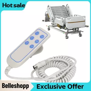 Belleshopp Belleshopp 6 Nút Điều Khiển Tay Từ Xa Bộ Điều Khiển Với 8 Ổ Cắm Nâng Giường Điện Cần Đẩy Cho Ghế Sofa Chống Bẹp Đầu