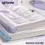 Máy tính xách tay chất kết dính GETVOW, Sách chương trình nghị sự A5 rời, Sổ phác thảo di động Trong suốt Hàng ngày Kế hoạch hàng tuần Ghi nhớ Sách Văn phòng phẩm