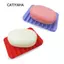 Hộp đựng xà phòng CATIYAHA, Đĩa thoát nước có thể tái sử dụng bằng silicon, Khay xốp di động hữu ích Phòng tắm