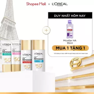 Chống Nắng Phổ Rộng Thoáng Da, Kháng Mọi Tác Động UV Defender SPF 50+ PA++++ Loreal Paris 50ml