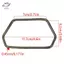 HFTOY 11.7CM Tay cầm kim loại hình thang lục giác mạnh mẽ cho túi xách Phần cứng hành lý Túi DIY Phụ kiện Hộp quà tặng Dây đeo Khung ví bạc vàng ~