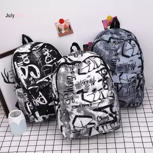 JULYHOT Thời Trang Mới Graffiti Thư Cặp Đôi Túi Đi Học Giải Trí Du Lịch Đa Chức Năng Bapa Massivedeals