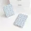 caro xanh hoa nhỏ xanh hoa nhỏGương Mini Xách Tay Gấp Gọn Da PU Nhiều Màu Pastel Phù