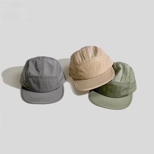 Mũ Nhẹ Thoáng Khí Chống Thấm Nước Nhanh Khô Hip-Hop Flat Vành Mũ Chống Nắng Ngoài Trời Nhật Bản Mũ Năm Mảnh Mũ Che Nắng Mũ Bóng Chày