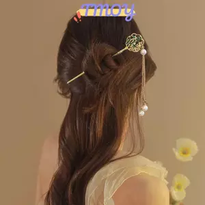 TMOY Vintage Phong Cách Trung Hoa Hanfu Tóc Sti Nữ Kim Loại sel Tóc Nĩa Tóc Chopstis Kẹp Tóc Người Phụ Nữ Trang Sức Kẹp Tóc Phụ Kiện TMOY