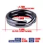 Vòng chia câu cá bằng thép không gỉ TMOY 3,5 12MM Vòng tròn đôi được tăng cường 100 chiếc để sử dụng nước mặn và nước ngọt TMOY